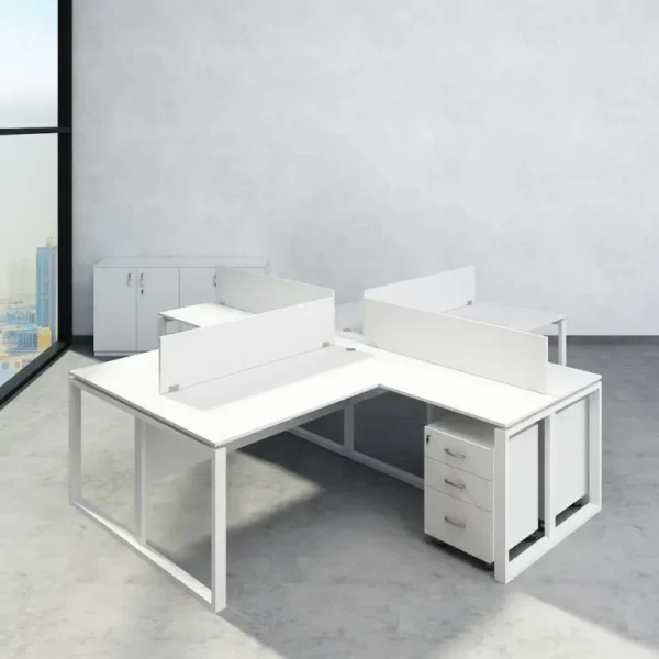 Novo-Series-L-shape-Workstation-For-4-Person