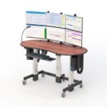 AFC Medical Furniture: Transform Your Workstation with the Rolling Sit Stand Desk – Work Smarter, Move Freely