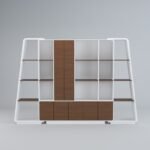 Zip Executive Display Cabinet (White Leg)