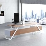 Frank Executive Desk (White Leg)