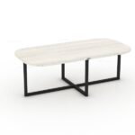 Paola Meeting Table with Metal Legs