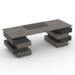 Isabella Manager Desk - Modern Design with Custom Features - Image 2