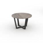 Amon Round Meeting Table with 130 Color Finish Options
