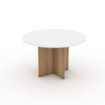 Eno Round Meeting Table With Customizable Colors - Image 2