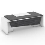 Cherry Executive Desk with Cable Management & Custom Designs