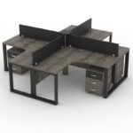 Gaia Workstation Desk with Custom Colors and Warranty