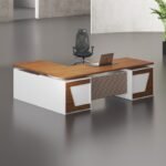 Neel Height Adjustable Desk (White leg)
