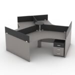 Three Cubicle Workstation with Free Design Consultation