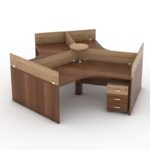 Mattia Workstation Table with Modern Design and Warranty - Image 3
