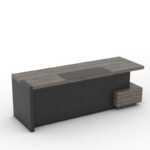 Alice Executive Table: Premium L-Shape Office Desk with Customization Options - Image 4