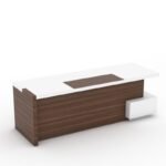 Alice Executive Table: Premium L-Shape Office Desk with Customization Options - Image 6