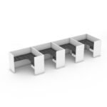 Ginerva Workstation Desk with 130 Color Finishes - Image 5