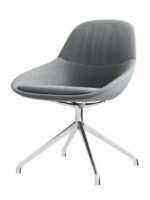 CH-02 Grey Fabric Chrome Base