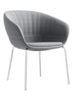 CH-04 Grey Fabric Chrome Base - Image 3