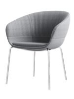CH-04 Grey Fabric Chrome Base - Image 4