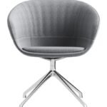 CH-05 Grey Fabric Chrome Base