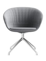 CH-05 Grey Fabric Chrome Base