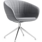 CH-04 Grey Fabric Chrome Base