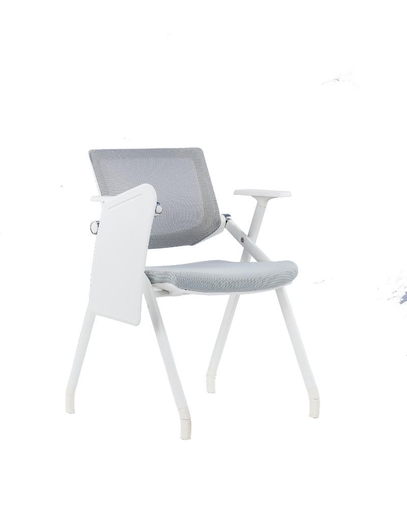 20231107-02022-副本-1.jpg HY-130C White Frame Grey Mesh Grey Fabirc - Image 1