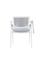 HY-130C White Frame Grey Mesh Grey Fabirc - Image 2