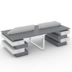 Luxury Workstation Table – 5-Year Warranty, UAE Installation - Image 2