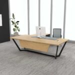 Snow Executive Desk (Black Leg)