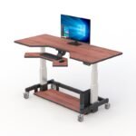 AFC Stand Up Computer Desk: Streamlined and Space-Saving Workstation Solution