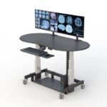 AFC Medical Furniture: Adjustable Standing Corner Desk – Maximize Productivity in Compact Spaces