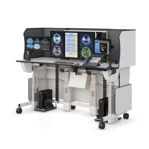 772127-ergonomic-standing-desk-for-radiology-pacs-workstations-1.jpg Improve Your Radiology Practice with AFC’s Innovative PACS Radiology Desk Furniture – Maximize Efficiency and Comfort Today! - Image 1