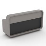 Lucatra Reception Desk with Lock Mobile Pedestal - Image 2