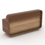 Lucatra Reception Desk with Lock Mobile Pedestal - Image 4