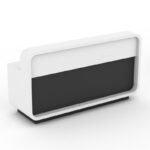 Lucatra Reception Desk with Lock Mobile Pedestal - Image 5