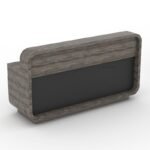 Lucatra Reception Desk with Lock Mobile Pedestal - Image 7