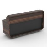 Lucatra Reception Desk with Lock Mobile Pedestal - Image 8