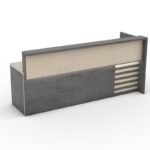 Pura Reception table With Round Cable Grommets 