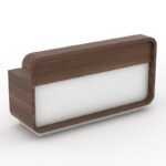 Lucatra Reception Desk with Lock Mobile Pedestal - Image 10