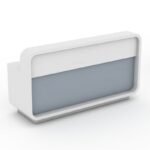 Lucatra Reception Desk with Lock Mobile Pedestal - Image 6