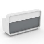 Lucatra Reception Desk with Lock Mobile Pedestal - Image 9