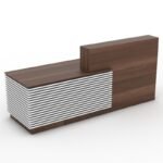 Ridoardo Reception Table With Wooden 3 Drawer - Image 10