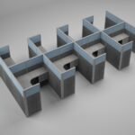 Allegro Workstation With Acoustic partition