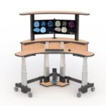 AFC’s Dual-Tier Adjustable Computer Workstation Desk