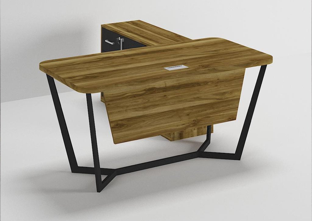 Aham-L-Shaped-Executive-Desk-1.jpg Aham L Shaped Executive Desk - Image 1