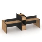 Gai Series Storage Cluster of 4 Face to Face Workstation Desk