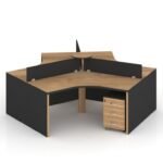 Gai Series Triangle Workstation Desk
