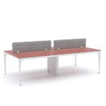 Arrow Series : Workstation Cluster of 4 Face-to-Face