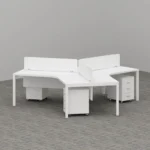 Mariam Series Cluster of 3-Person Workstation