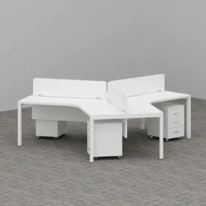 Mariam Series Cluster of 3-Person Workstation