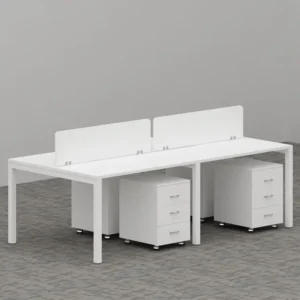 Mariam Series Cluster of 4x Face to Face Workstation