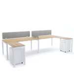 BELLA : Workstation Cluster of 2 In-Line (C-Shape)