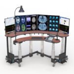 Dual-Tier Height Adjustable Computer Desk